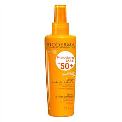 اسپری ضد آفتاب مدل Photoderm Max با SPF+50 با حجم 200 میل بایودرما Bioderma